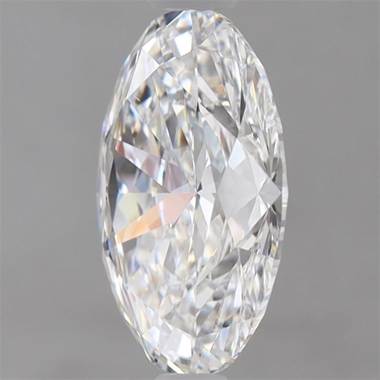 2.11 Carat Oval Lab Diamond with  Cut Diamond in 14KT  view 1
