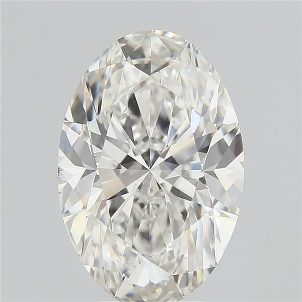 5.01 Carat Oval Lab Diamond with  Cut Diamond in 14KT  view 1
