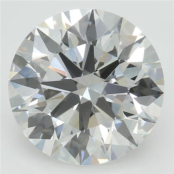 2.67 Carat Round Lab Diamond with  Cut Diamond in 14KT  view 1
