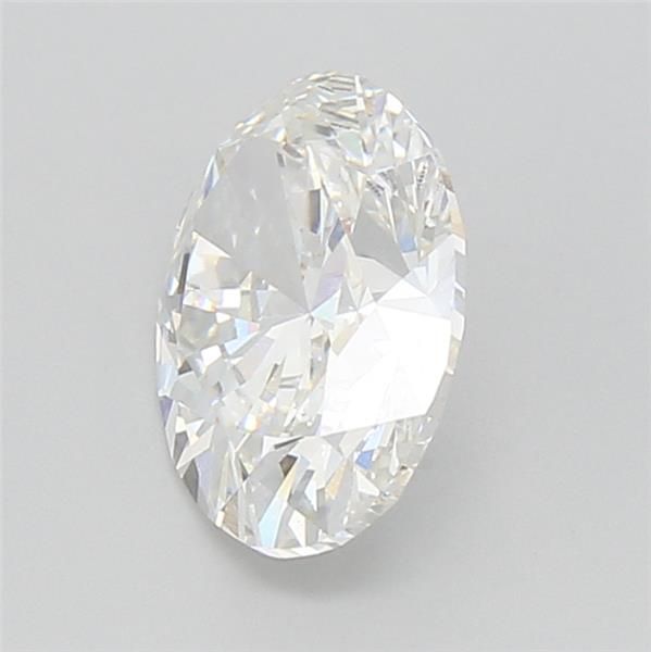 3.01 Carat Oval Lab Diamond with  Cut Diamond in 14KT  view 1
