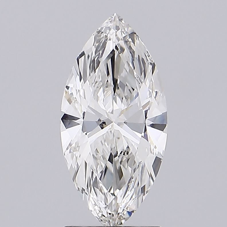 1.71 Carat Marquise Lab Diamond with  Cut Diamond in 14KT  view 1
