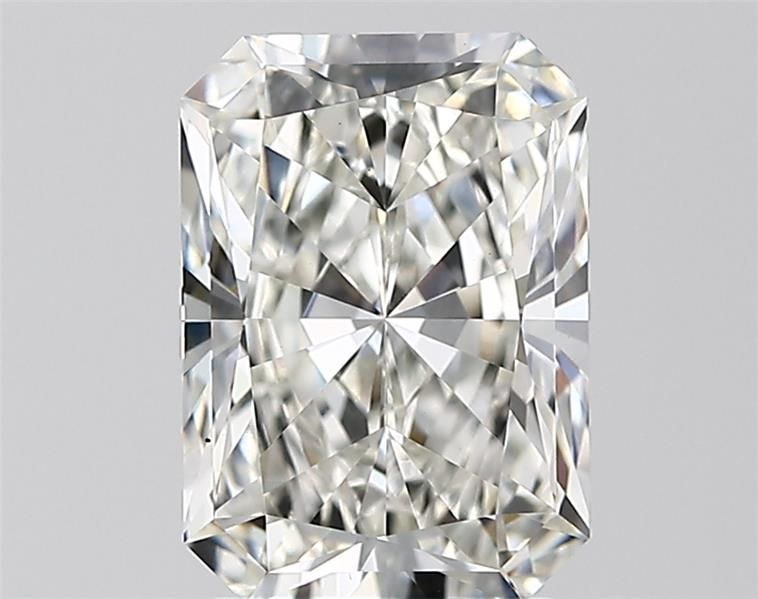2.61 Carat Radiant Lab Diamond with  Cut Diamond in 14KT  view 1
