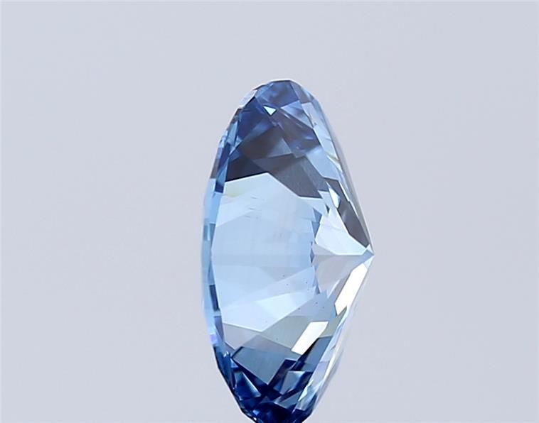 1.01 Carat Oval Lab Diamond with  Cut Diamond in 14KT  view 1

