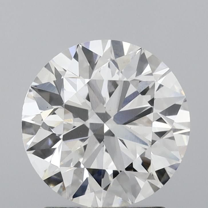 2.04 Carat Round Lab Diamond with  Cut Diamond in 14KT  view 1
