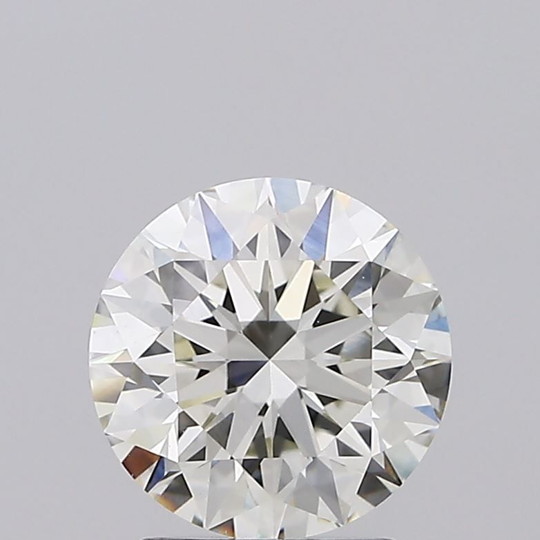 2.02 Carat Round lab Diamond with  Cut Diamond in 14KT  view 1
