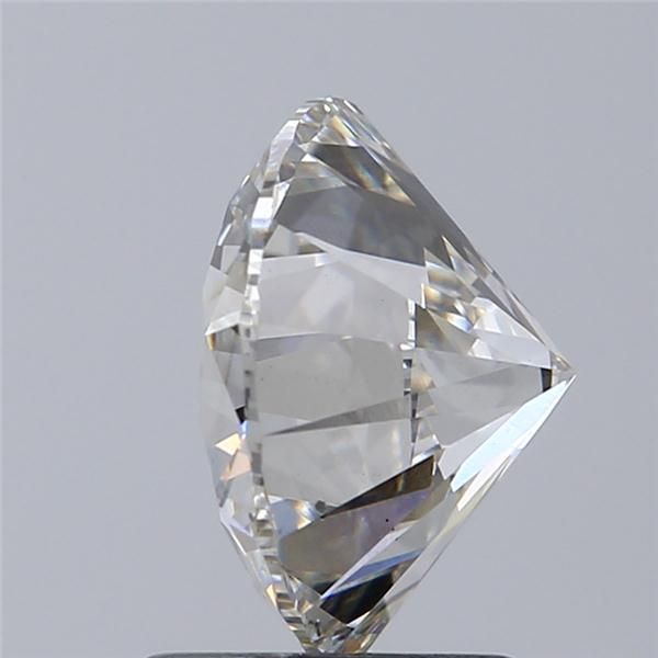 2.4 Carat Round Lab Diamond with  Cut Diamond in 14KT  view 1
