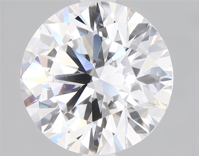 2.04 Carat Round Lab Diamond with  Cut Diamond in 14KT  view 1
