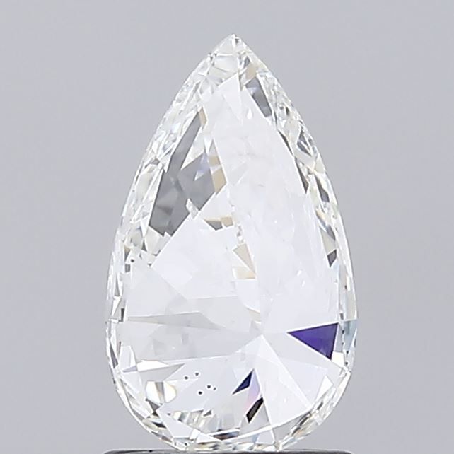 1.29 Carat Pear Lab Diamond with  Cut Diamond in 14KT  view 1
