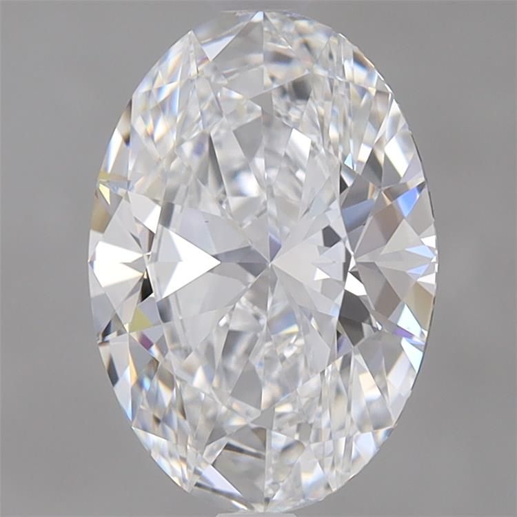 2.21 Carat Oval Lab Diamond with  Cut Diamond in 14KT  view 1
