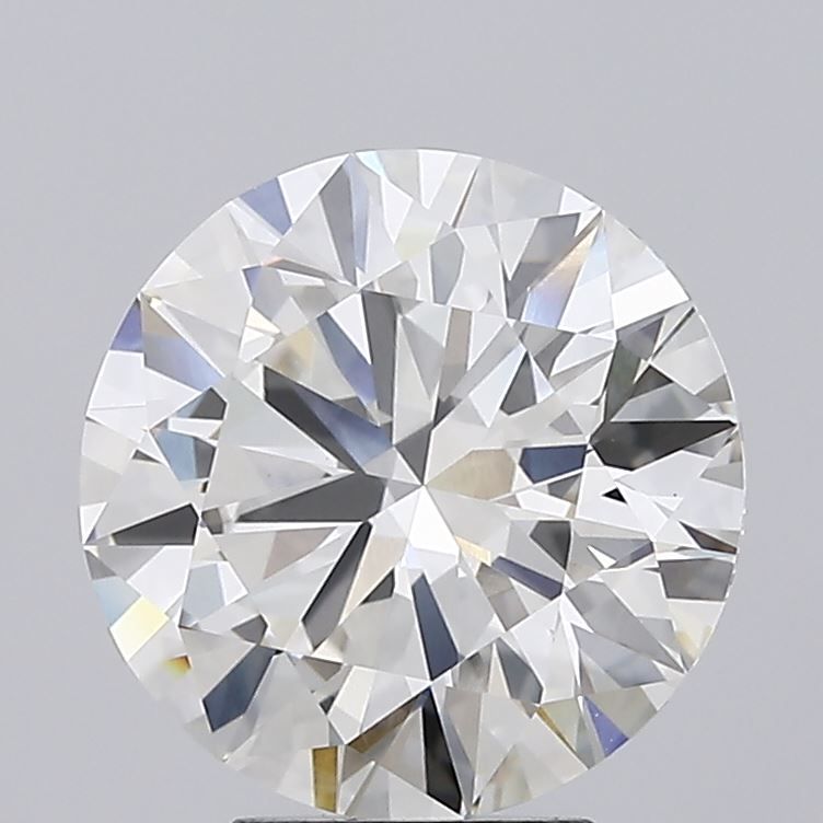 4.5 Carat Round Lab Diamond with  Cut Diamond in 14KT  view 1
