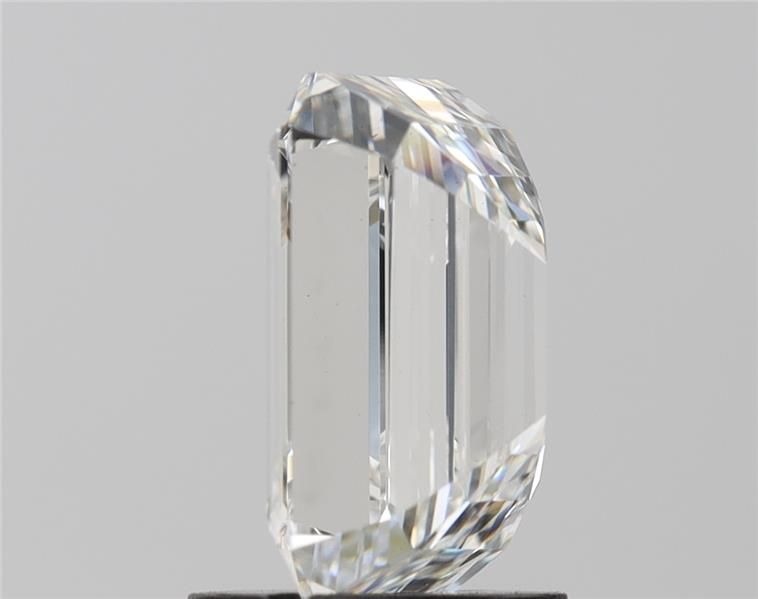 2.56 Carat Emerald Lab Diamond with  Cut Diamond in 14KT  view 1
