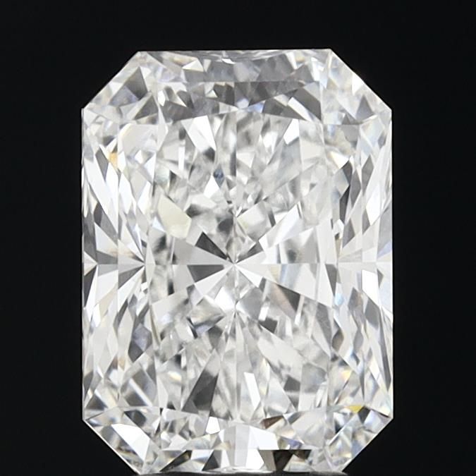 3.05 Carat Radiant Lab Diamond with  Cut Diamond in 14KT  view 1
