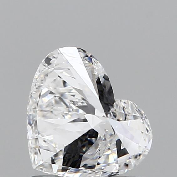 1.04 Carat Heart Lab Diamond with  Cut Diamond in 14KT  view 1
