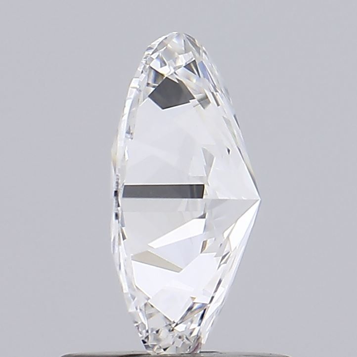 1.0 Carat Oval Lab Diamond with  Cut Diamond in 14KT  view 1
