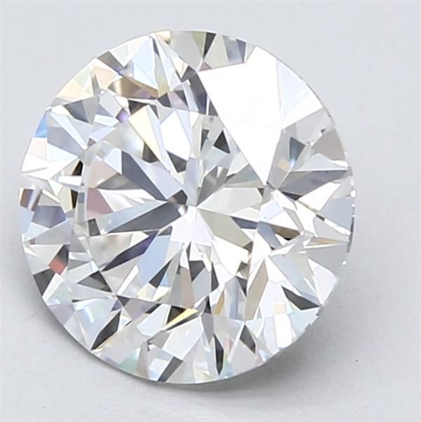 2.39 Carat Round Lab Diamond with  Cut Diamond in 14KT  view 1
