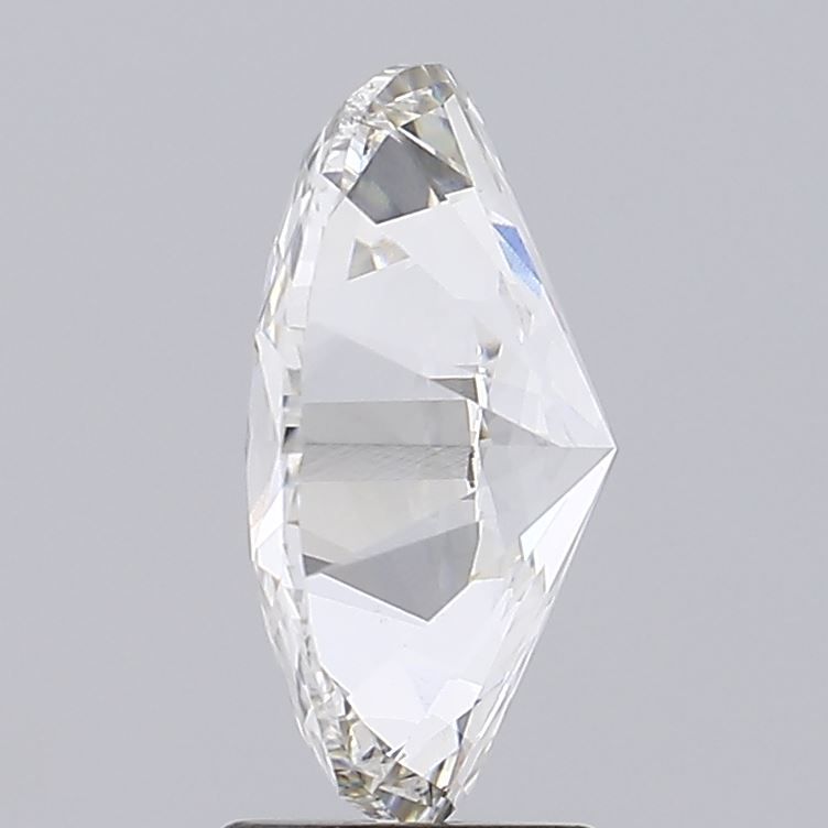 3.52 Carat Oval Lab Diamond with  Cut Diamond in 14KT  view 1
