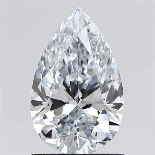 1.14 Carat Pear Lab Diamond with  Cut Diamond in 14KT  view 1
