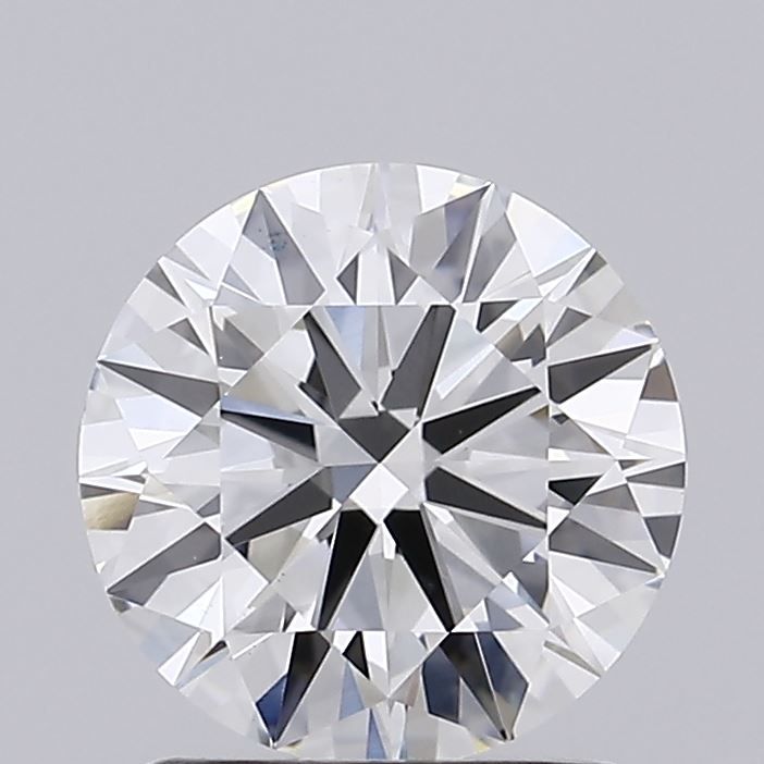 1.36 Carat Round Lab Diamond with  Cut Diamond in 14KT  view 1

