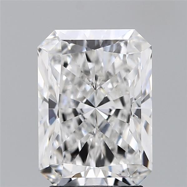 3.01 Carat Radiant Lab Diamond with  Cut Diamond in 14KT  view 1
