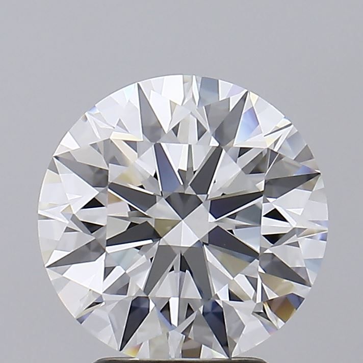 3.36 Carat Round Lab Diamond with  Cut Diamond in 14KT  view 1
