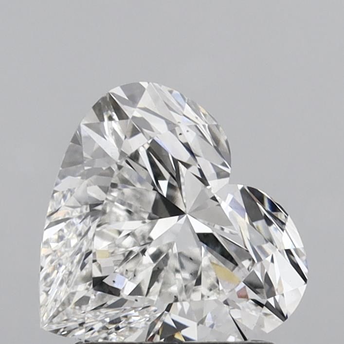 2.03 Carat Heart Lab Diamond with  Cut Diamond in 14KT  view 1
