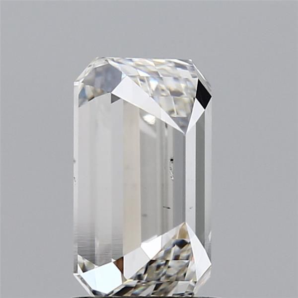 1.83 Carat Emerald Lab Diamond with  Cut Diamond in 14KT  view 1
