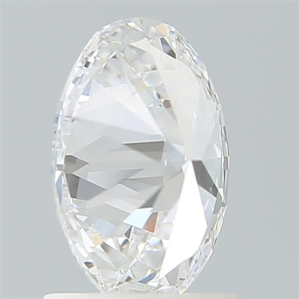 1.26 Carat Oval Lab Diamond with  Cut Diamond in 14KT  view 1
