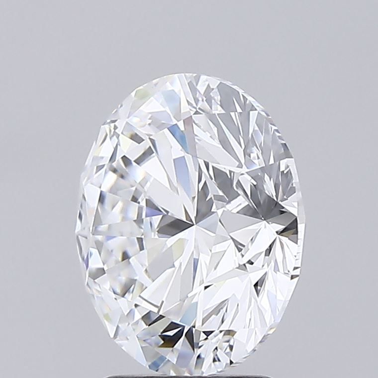 4.02 Carat Round Lab Diamond with  Cut Diamond in 14KT  view 1
