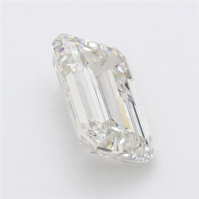 1.3 Carat Emerald Lab Diamond with  Cut Diamond in 14KT  view 1
