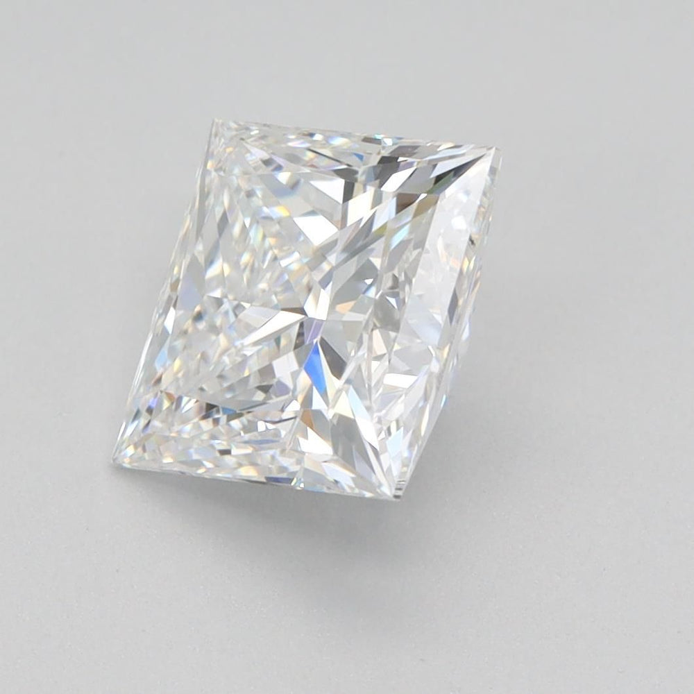 1.52 Carat Princess Lab Diamond with  Cut Diamond in 14KT  view 1

