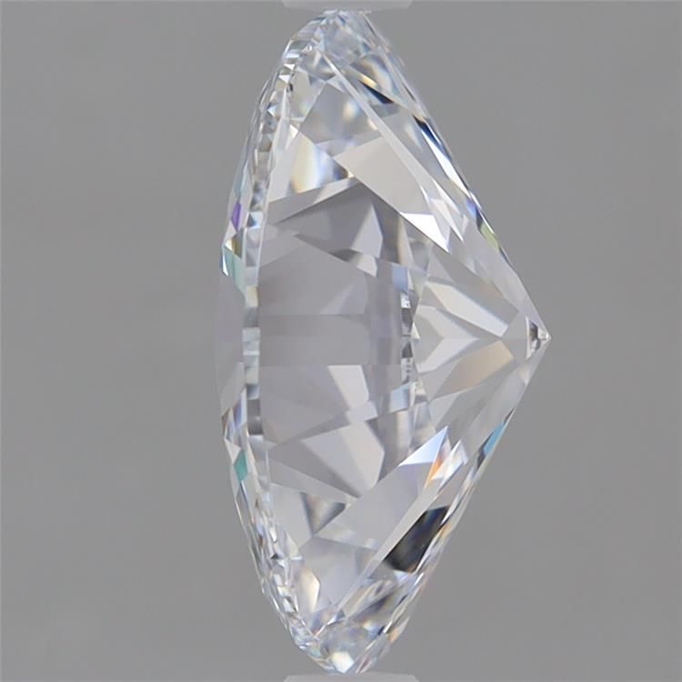 2.55 Carat Oval Lab Diamond with  Cut Diamond in 14KT  view 1
