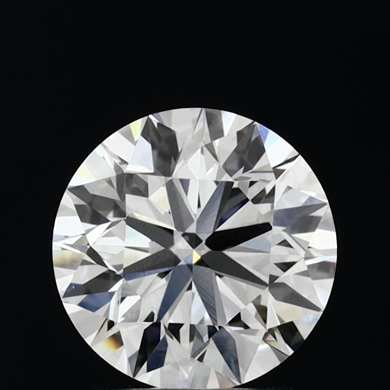 2.01 Carat Round Lab Diamond with  Cut Diamond in 14KT  view 1
