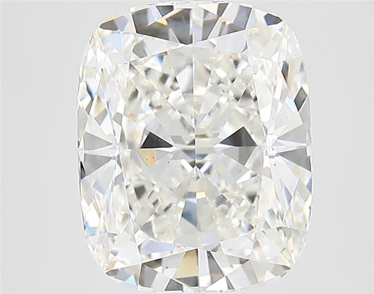 4.14 Carat Cushion Lab Diamond with  Cut Diamond in 14KT  view 1
