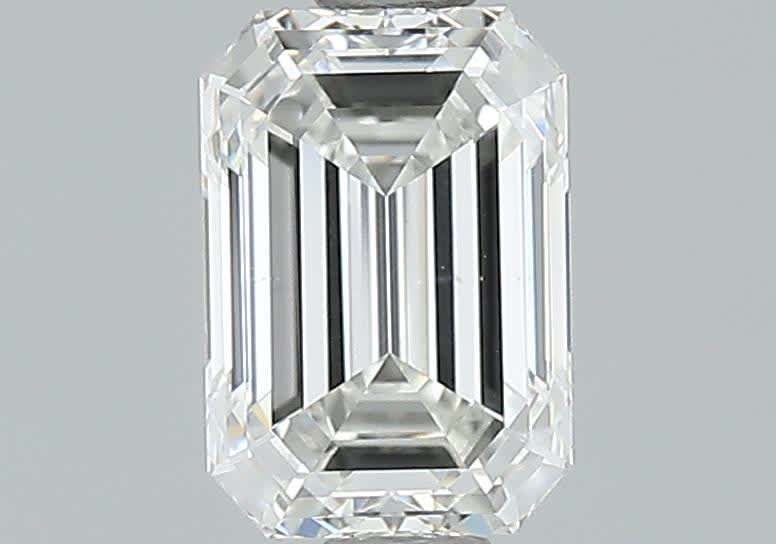 0.93 Carat Emerald Natural Diamond with  Cut Diamond in 14KT  view 1
