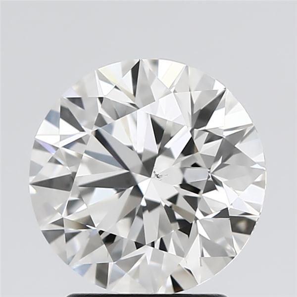 2.07 Carat Round Natural Diamond with  Cut Diamond in 14KT  view 1
