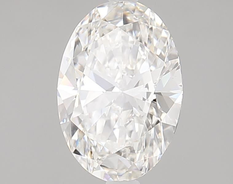 1.52 Carat Oval Lab Diamond with  Cut Diamond in 14KT  view 1
