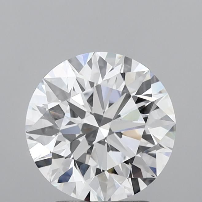 2.26 Carat Round Lab Diamond with  Cut Diamond in 14KT  view 1
