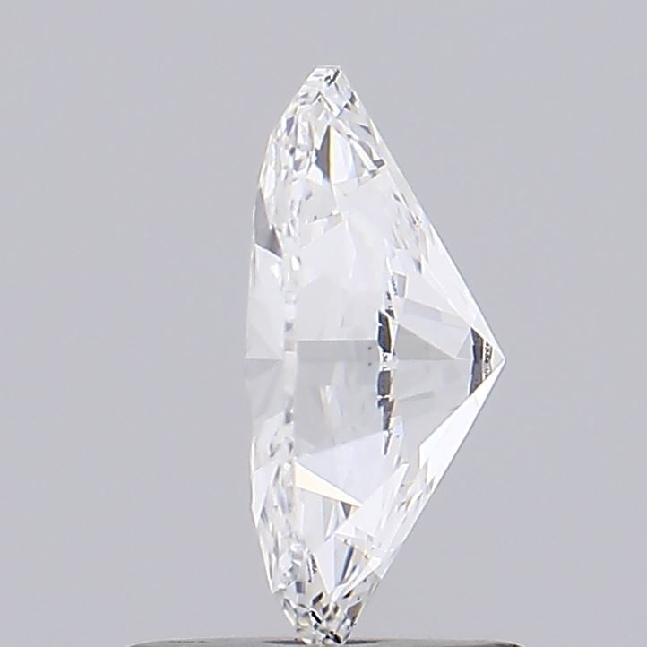 1.0 Carat Oval Lab Diamond with  Cut Diamond in 14KT  view 1
