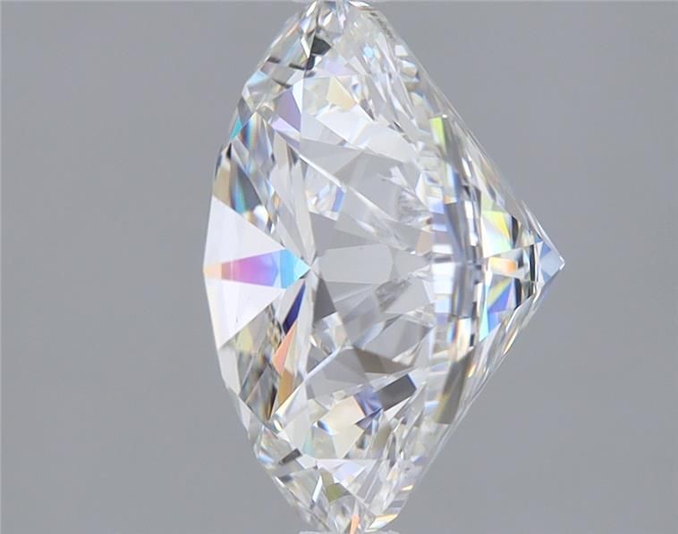 4.22 Carat Round Lab Diamond with  Cut Diamond in 14KT  view 1
