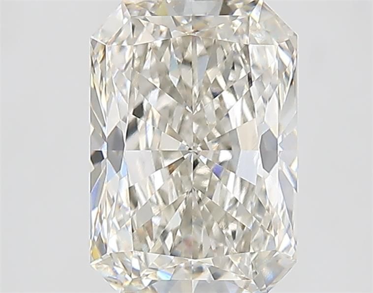 2.13 Carat Radiant Lab Diamond with  Cut Diamond in 14KT  view 1
