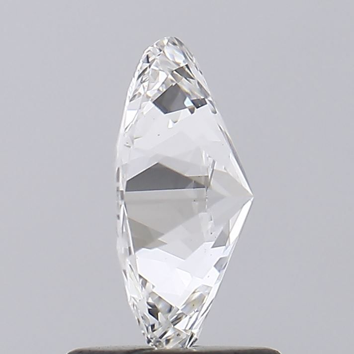 1.03 Carat Oval Lab Diamond with  Cut Diamond in 14KT  view 1
