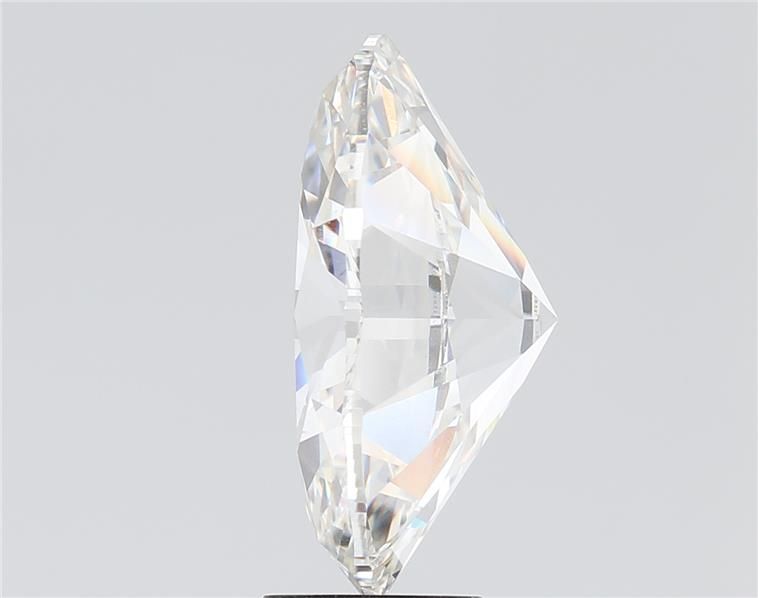 7.21 Carat Oval Lab Diamond with  Cut Diamond in 14KT  view 1
