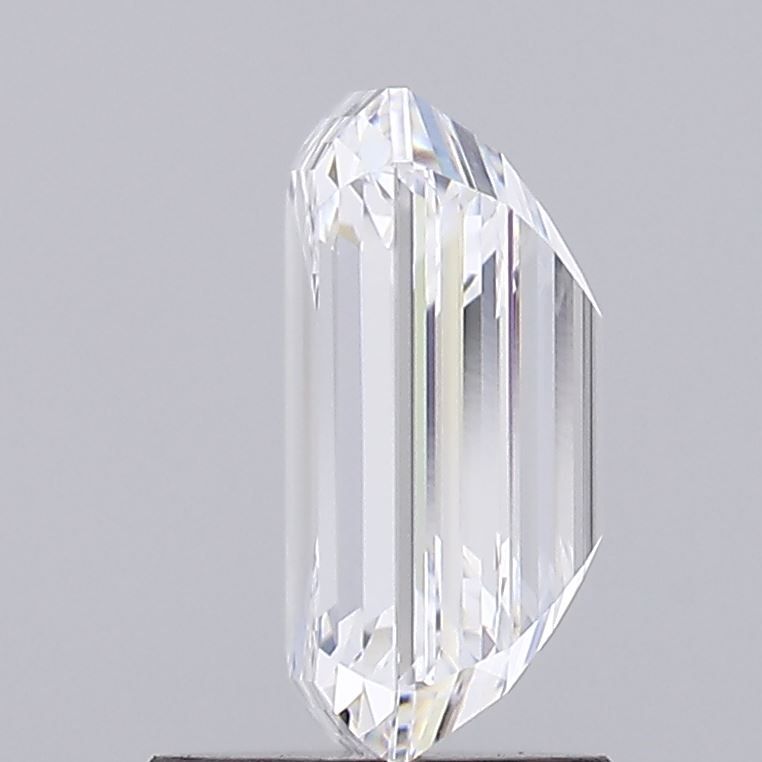2.05 Carat Emerald Lab Diamond with  Cut Diamond in 14KT  view 1
