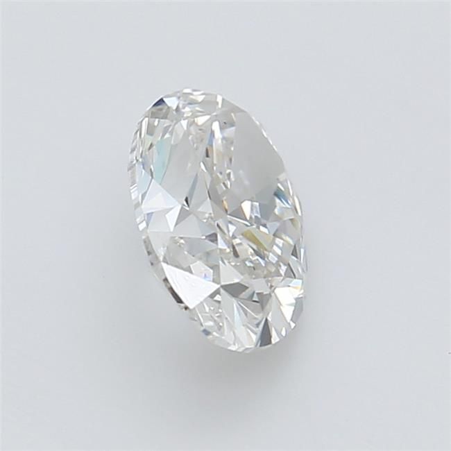 1.0 Carat Oval Lab Diamond with  Cut Diamond in 14KT  view 1

