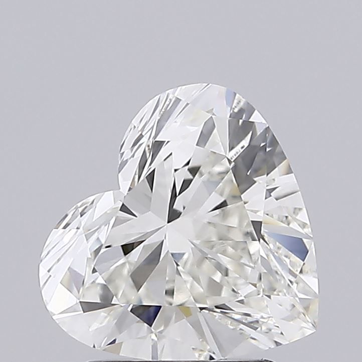 2.01 Carat Heart Lab Diamond with  Cut Diamond in 14KT  view 1
