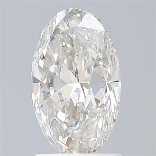 2.3 Carat Oval Lab Diamond with  Cut Diamond in 14KT  view 1
