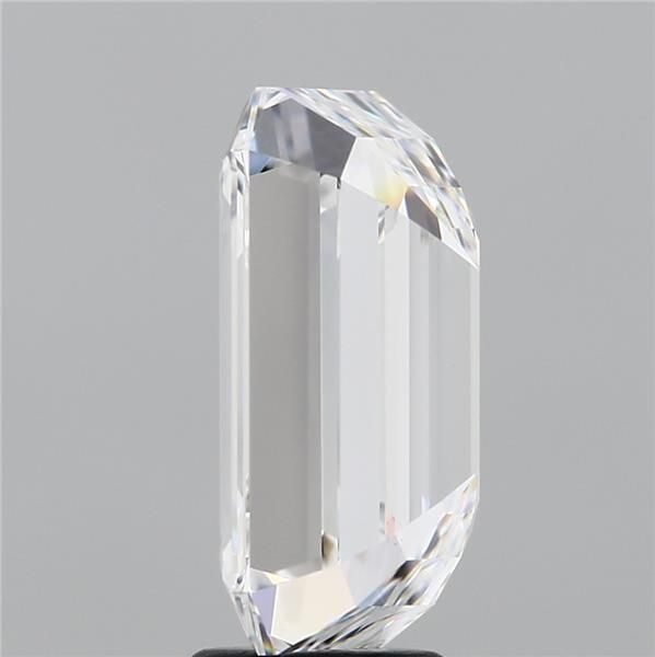 5.78 Carat Emerald Lab Diamond with  Cut Diamond in 14KT  view 1
