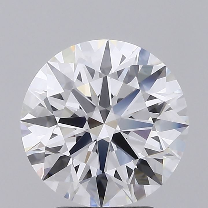3.05 Carat Round Lab Diamond with  Cut Diamond in 14KT  view 1
