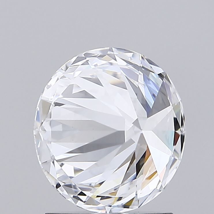 1.5 Carat Round Lab Diamond with  Cut Diamond in 14KT  view 1
