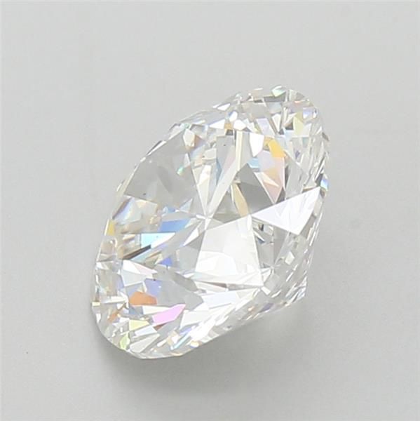 3.5 Carat Round Lab Diamond with  Cut Diamond in 14KT  view 1

